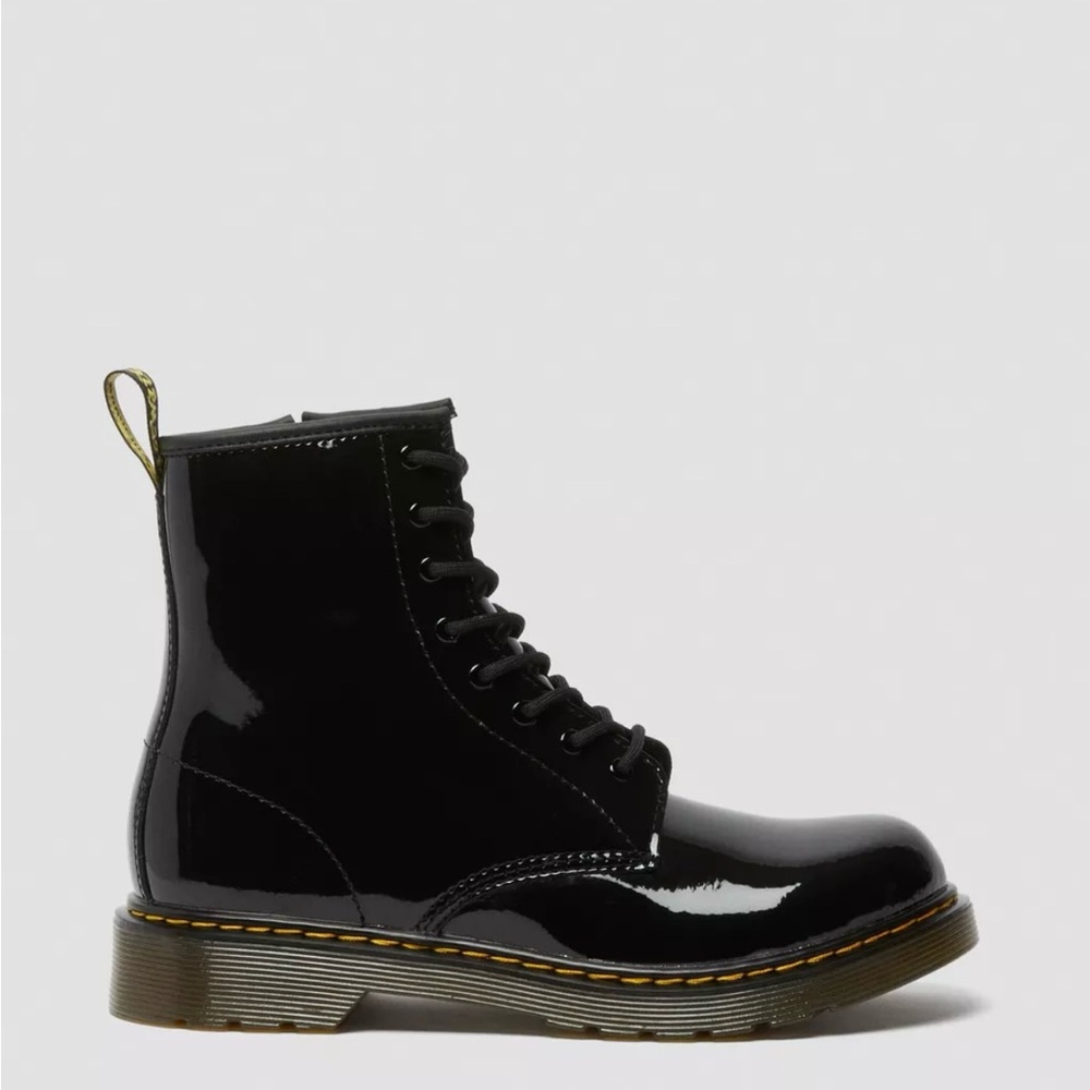 Dr. Martens Black Patent Leather Boots - Picture 3 of 12